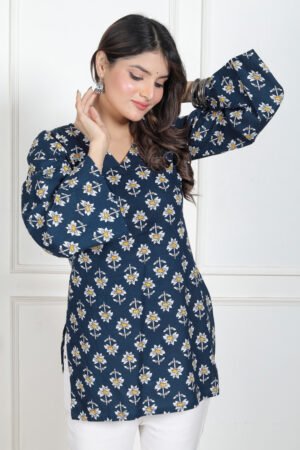 Mahira Bell Sleeves Kurti by Velmirastyles