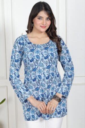 Areeba Boat Neck Kurti by Velmirastyles