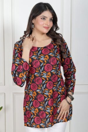 Husn E Noor Boat Neck Kurti by Velmirastyles